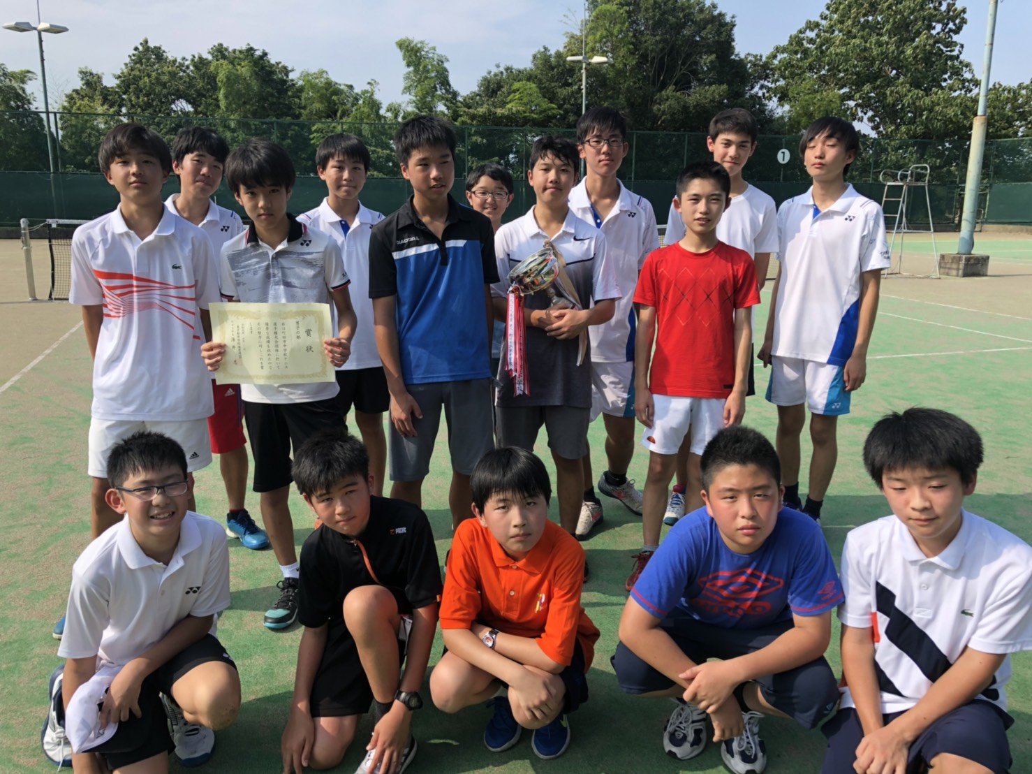 玉川学園中学部テニス部優勝｜中学部・高等部｜玉川学園【幼小中高】
