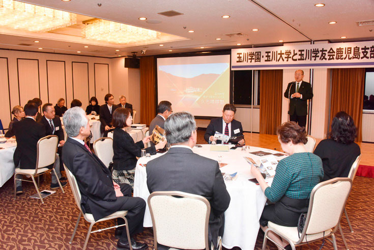 写真:学友会 鹿児島支部の卒業生が多数参加して行われた交流会
